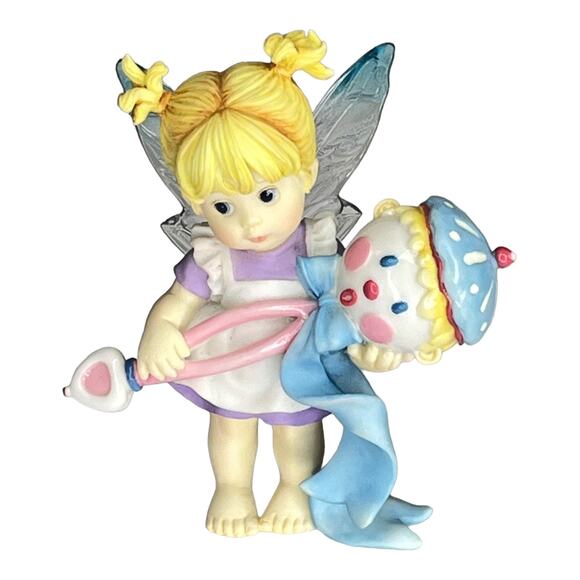 My Little Kitchen Fairies Baby RATTLE FAIRIE Nursery Figure Acrylic Fairy Wings - Picture 7 of 9